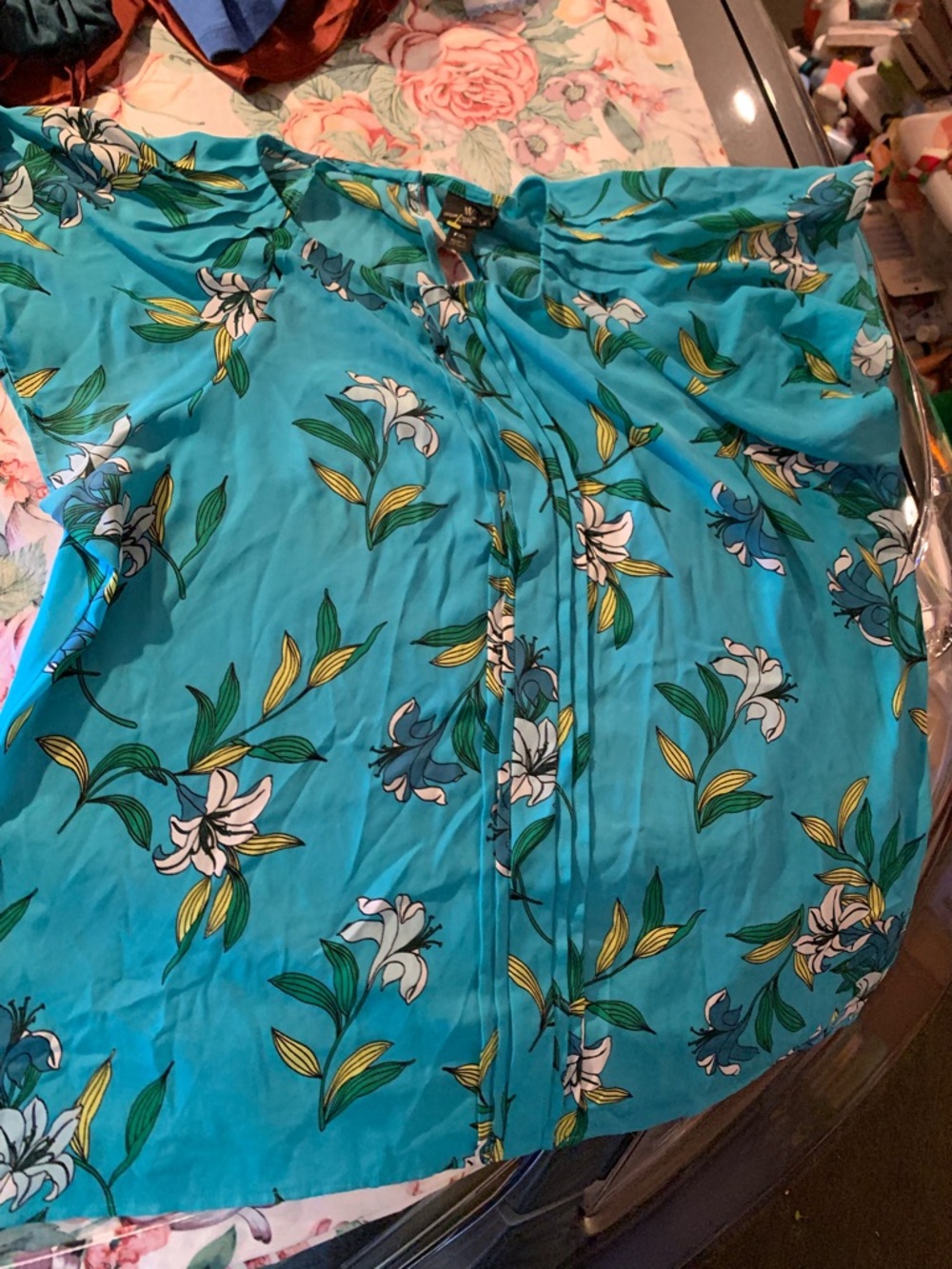 Worthington Floral Women’s Blouse Size PXL